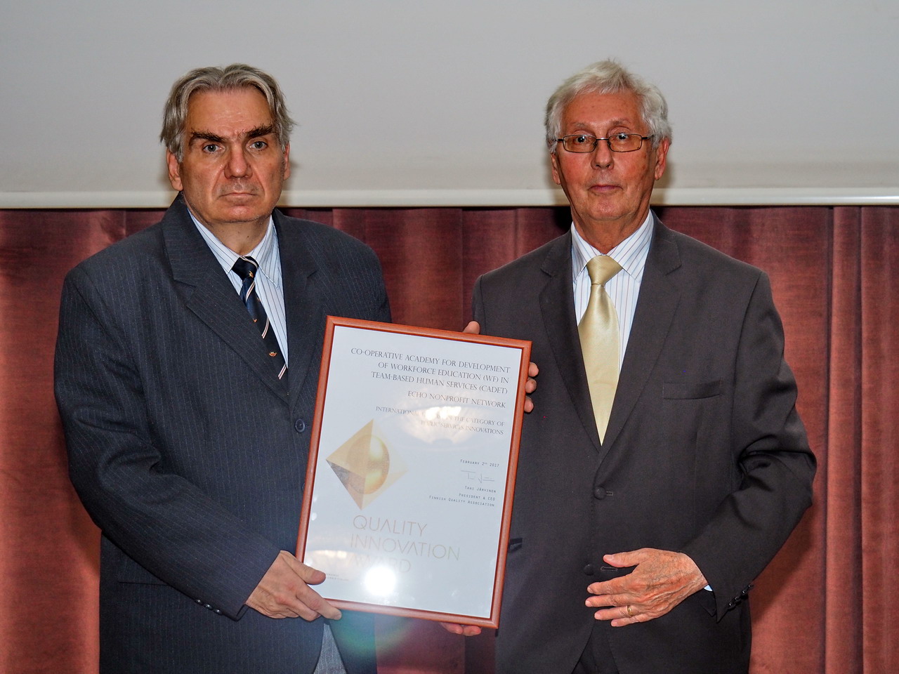 Nemzetközi elismerő oklevelet kapott a Kooperatív Akadémia